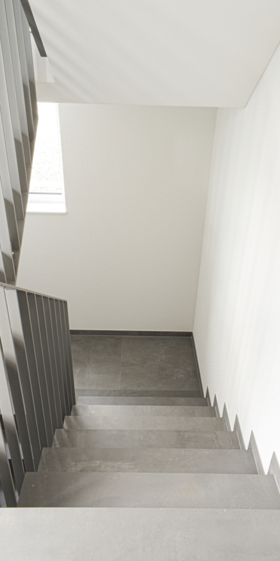 Treppenhaus gefliest