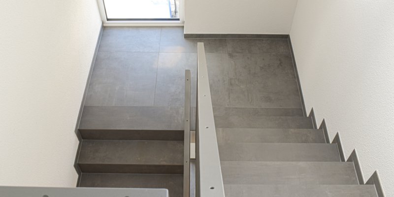 Treppenhaus gefliest